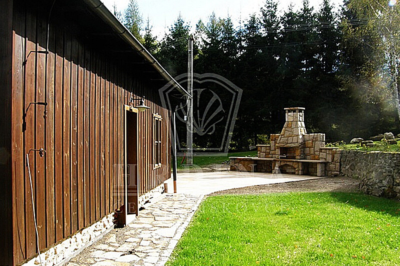 Sandstone garden fireplace - Vysočina